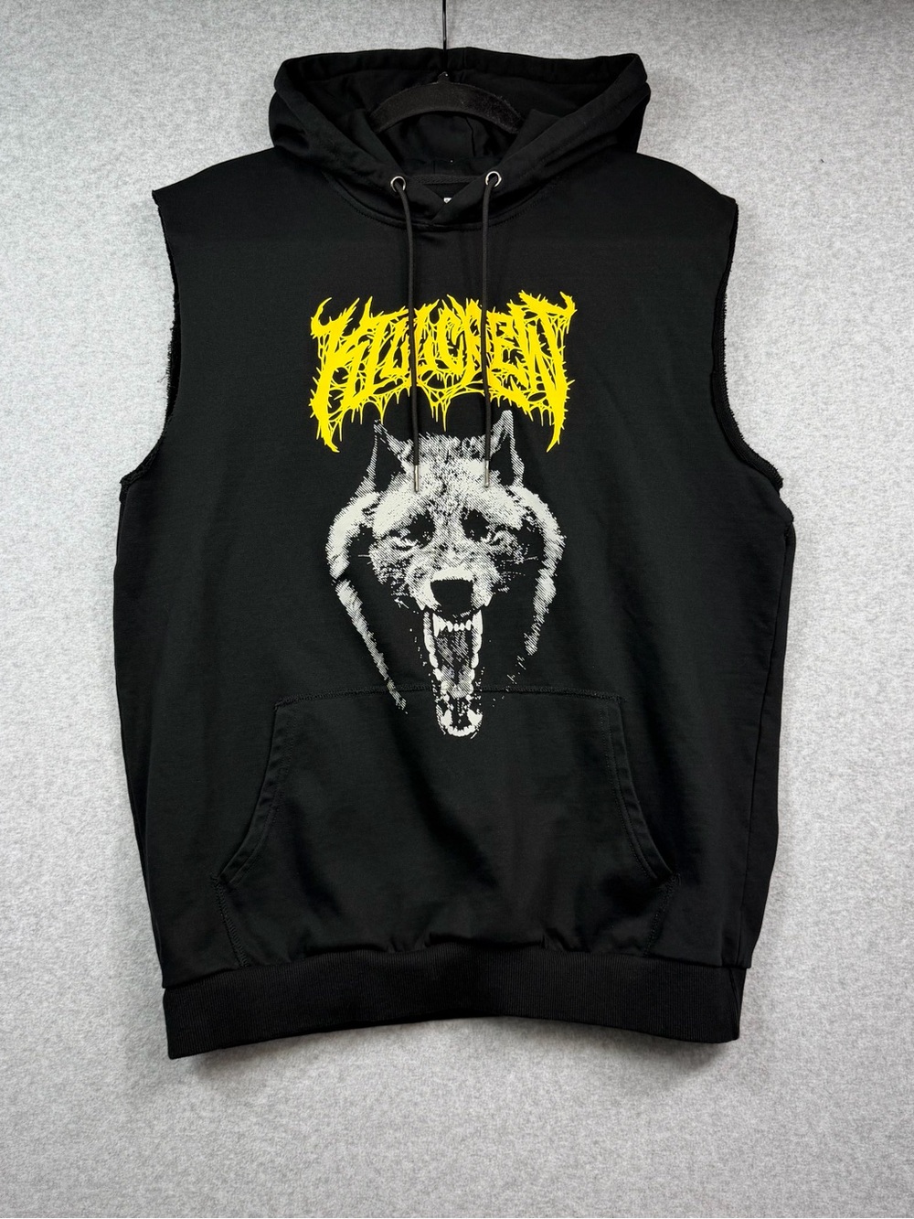 Kill Crew Porrada Series Vol. 1 Lone Wolf Black Sleeveless Hoodie Men’s Sz Large